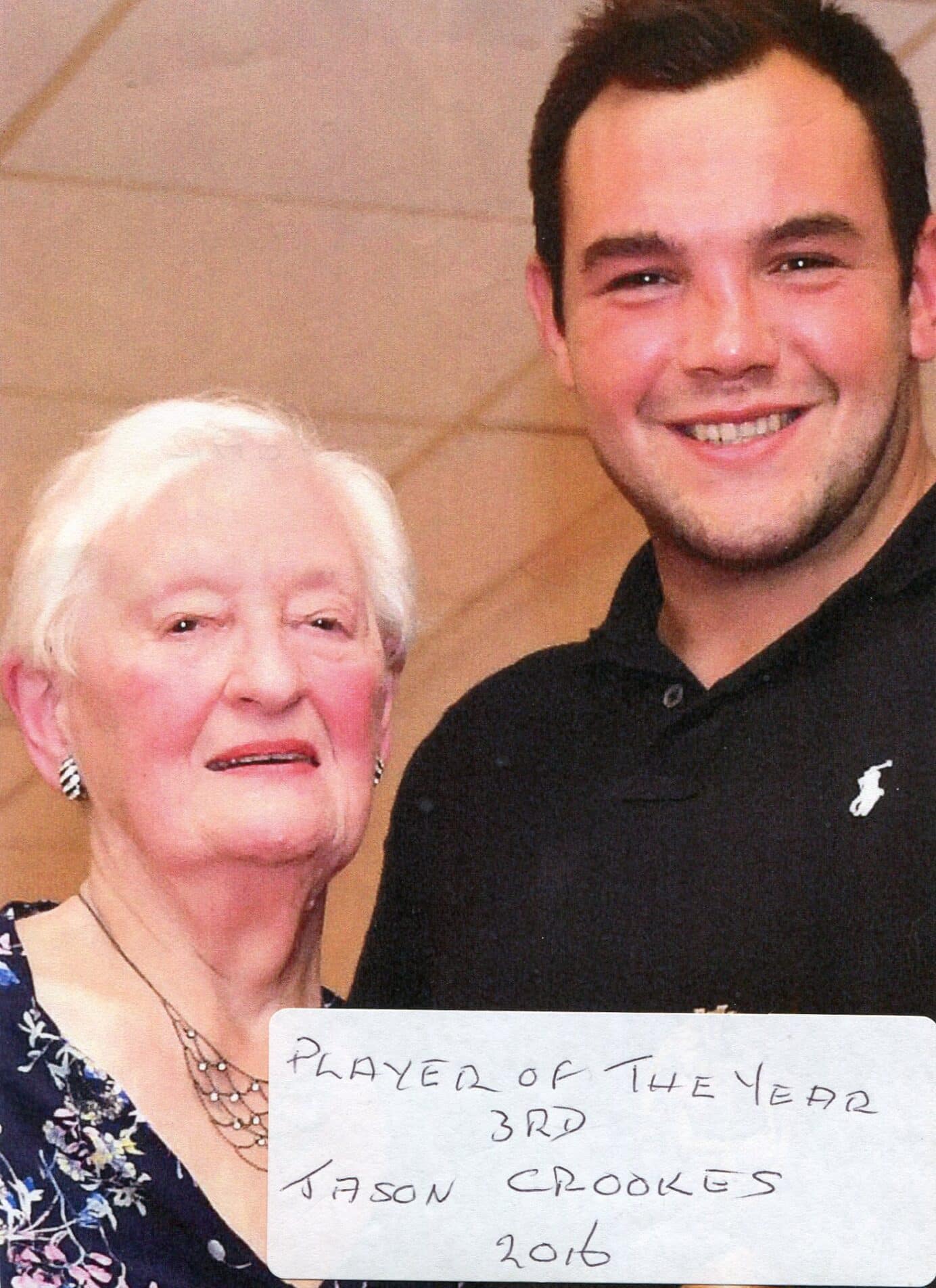 Elsie Fryer Collection - Jason Crookes Player Of The Year 2016 (3rd)